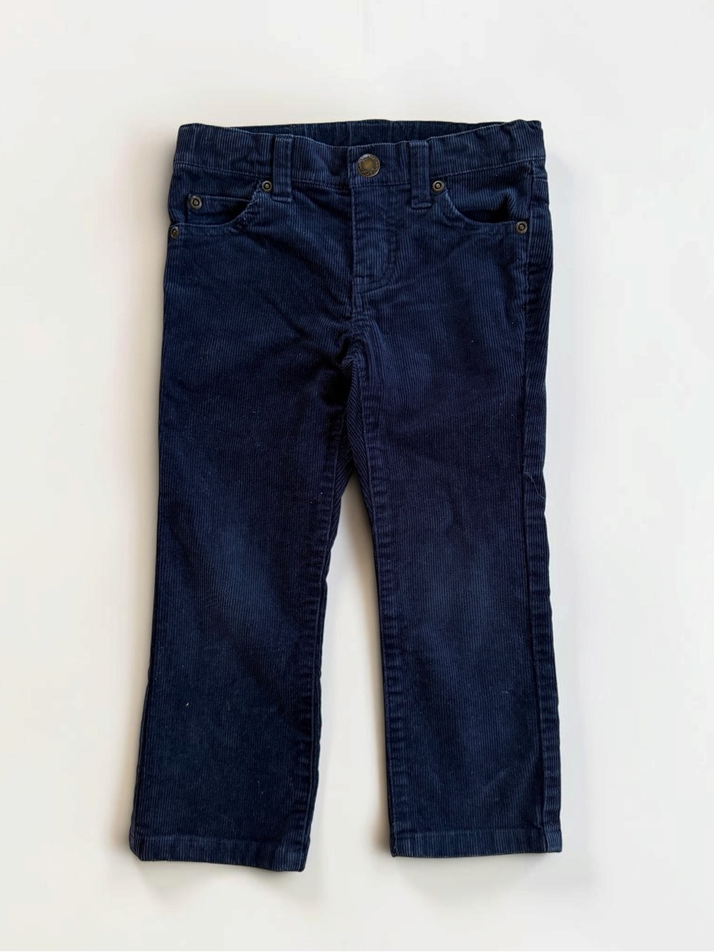 JANIE & JACK VGUC Navy Corduroy Adjustable Pants